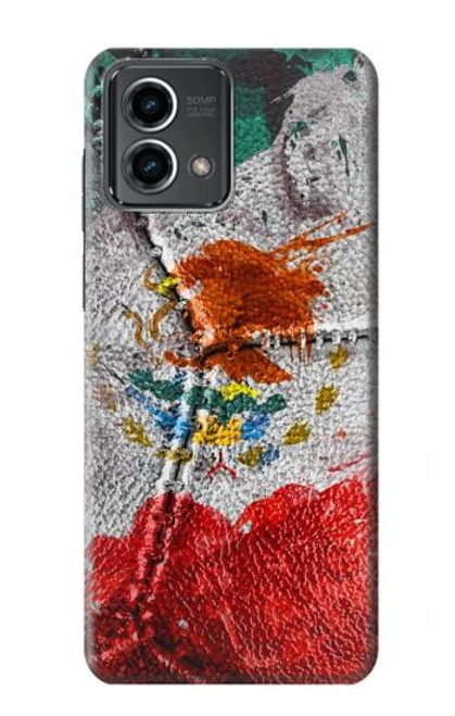 W3314 Mexique Drapeau Vinatage Football Graphique Etui Coque Housse et Flip Housse Cuir pour Motorola Moto G Stylus 5G (2023)