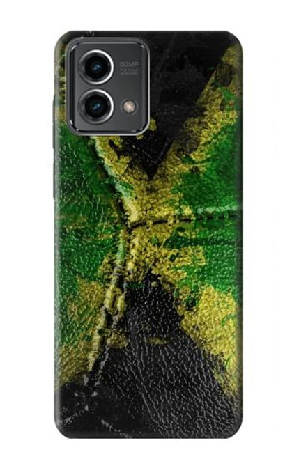 W3319 Jamaïque Drapeau graphique Football Millésime Etui Coque Housse et Flip Housse Cuir pour Motorola Moto G Stylus 5G (2023)