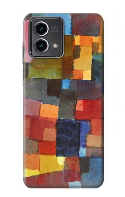 W3341 Paul Klee Raumarchitekturen Etui Coque Housse et Flip Housse Cuir pour Motorola Moto G Stylus 5G (2023)