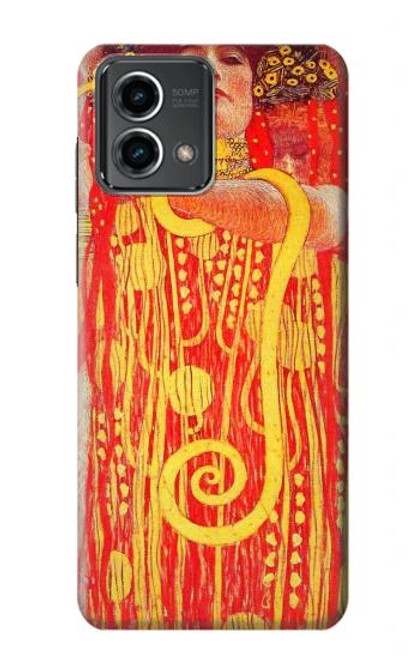 W3352 Gustav Klimt Médecine Etui Coque Housse et Flip Housse Cuir pour Motorola Moto G Stylus 5G (2023)