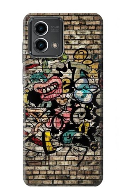 W3394 Graffiti mur Etui Coque Housse et Flip Housse Cuir pour Motorola Moto G Stylus 5G (2023)