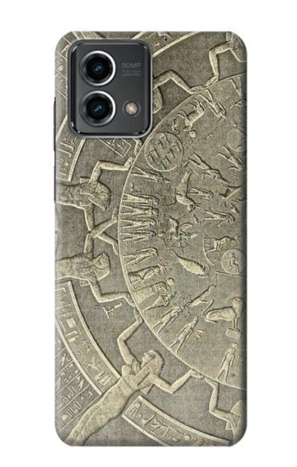 W3396 Dendérah Zodiaque Egypte ancienne Etui Coque Housse et Flip Housse Cuir pour Motorola Moto G Stylus 5G (2023)