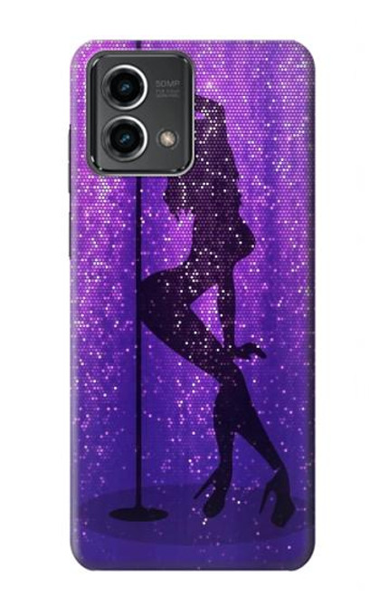 W3400 Pole Dance Etui Coque Housse et Flip Housse Cuir pour Motorola Moto G Stylus 5G (2023)