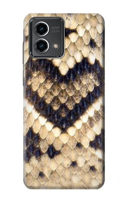 W3417 Diamant Rattle Serpent graphique Imprimer Etui Coque Housse et Flip Housse Cuir pour Motorola Moto G Stylus 5G (2023)