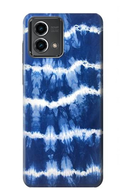 W3671 Tie Dye bleu Etui Coque Housse et Flip Housse Cuir pour Motorola Moto G Stylus 5G (2023)