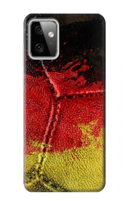 W3303 Allemagne Drapeau graphique Football Millésime Etui Coque Housse et Flip Housse Cuir pour Motorola Moto G Power (2023) 5G