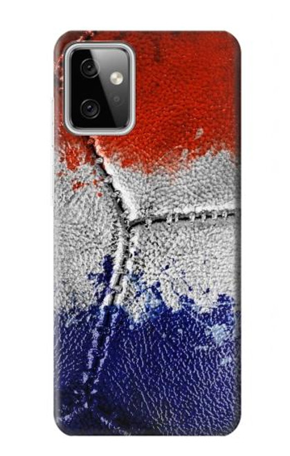 W3304 France Drapeau graphique Football Millésime Etui Coque Housse et Flip Housse Cuir pour Motorola Moto G Power (2023) 5G