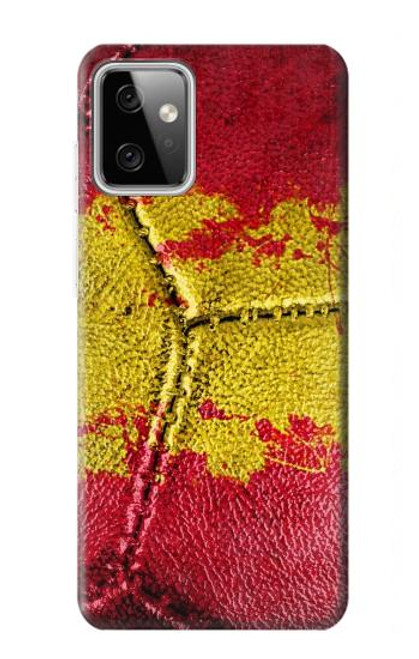 W3315 Espagne Drapeau graphique Football Millésime Etui Coque Housse et Flip Housse Cuir pour Motorola Moto G Power (2023) 5G