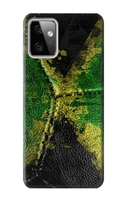 W3319 Jamaïque Drapeau graphique Football Millésime Etui Coque Housse et Flip Housse Cuir pour Motorola Moto G Power (2023) 5G