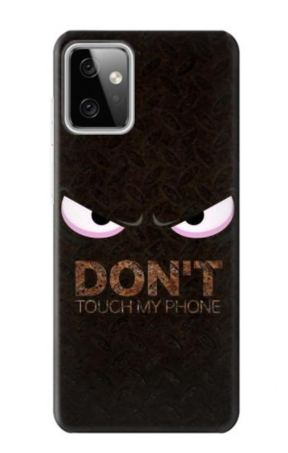 W3412 Ne touche pas mon téléphone Etui Coque Housse et Flip Housse Cuir pour Motorola Moto G Power (2023) 5G