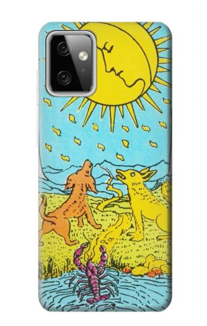 W3435 Carte de tarot Lune Etui Coque Housse et Flip Housse Cuir pour Motorola Moto G Power (2023) 5G