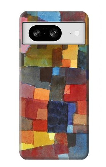 W3341 Paul Klee Raumarchitekturen Etui Coque Housse et Flip Housse Cuir pour Google Pixel 8