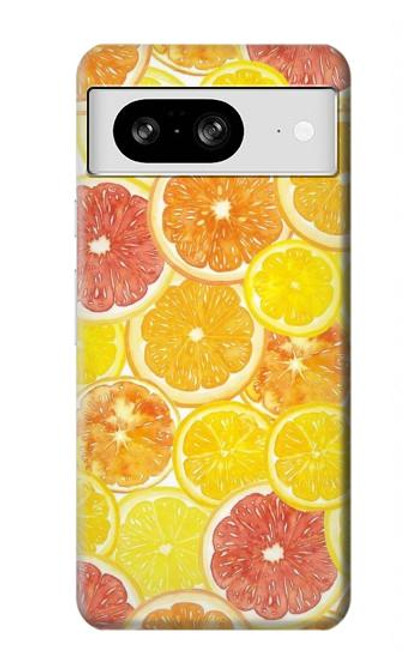 W3408 citron Etui Coque Housse et Flip Housse Cuir pour Google Pixel 8