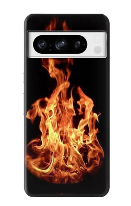 W3379 Cadre d'incendie Etui Coque Housse et Flip Housse Cuir pour Google Pixel 8 pro