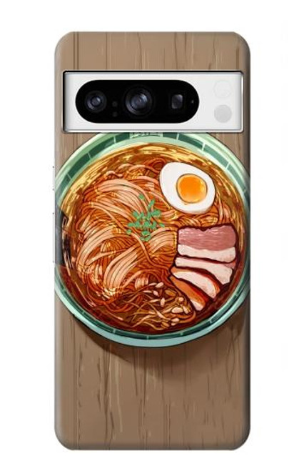 W3756 Nouilles ramen Etui Coque Housse et Flip Housse Cuir pour Google Pixel 8 pro