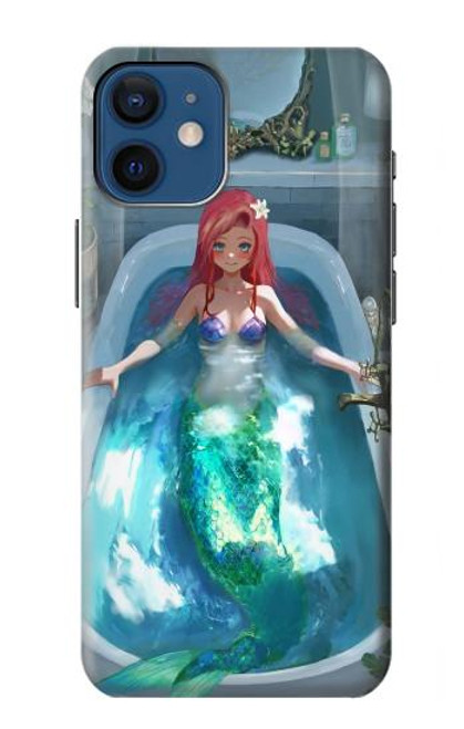 W3911 Jolie petite sirène Aqua Spa Etui Coque Housse et Flip Housse Cuir pour iPhone 12 mini