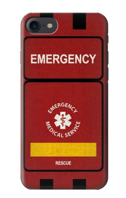 W3957 Service médical d'urgence Etui Coque Housse et Flip Housse Cuir pour iPhone 7, iPhone 8, iPhone SE (2020) (2022)