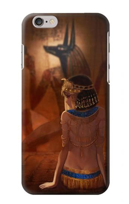 W3919 La reine égyptienne Cléopâtre Anubis Etui Coque Housse et Flip Housse Cuir pour iPhone 6 6S