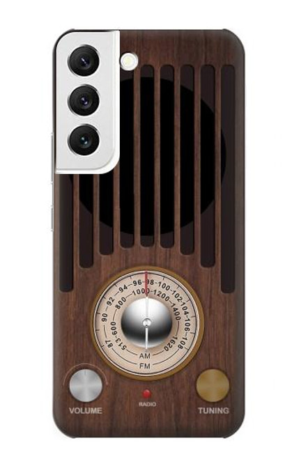 W3935 Graphique du tuner radio FM AM Etui Coque Housse et Flip Housse Cuir pour Samsung Galaxy S22