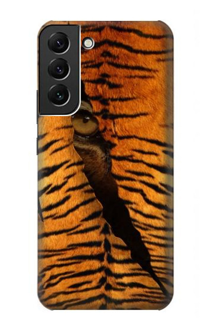 W3951 Marques de larme d'oeil de tigre Etui Coque Housse et Flip Housse Cuir pour Samsung Galaxy S22 Plus