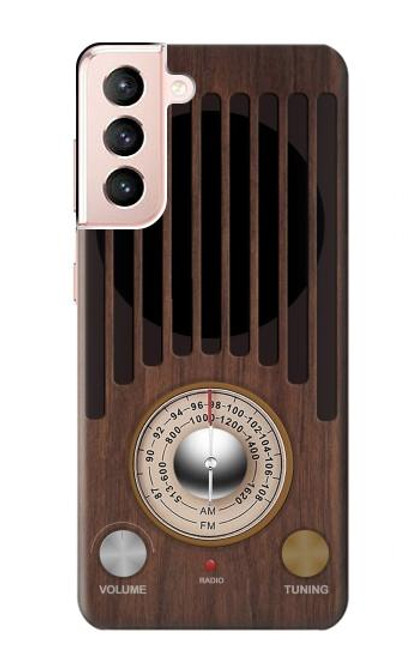 W3935 Graphique du tuner radio FM AM Etui Coque Housse et Flip Housse Cuir pour Samsung Galaxy S21 5G