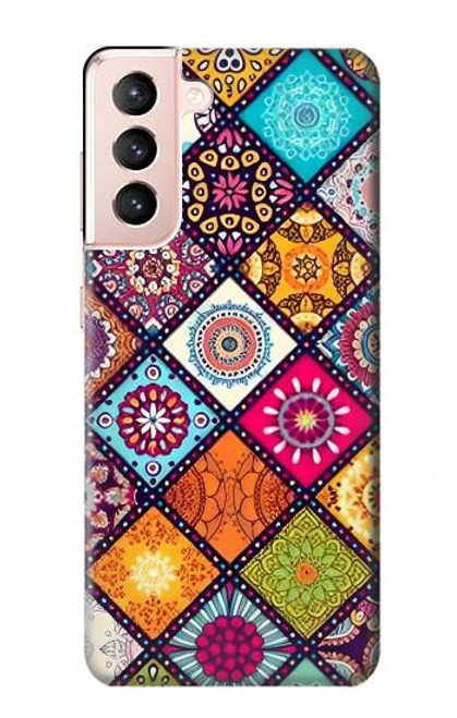 W3943 Motif Maldalas Etui Coque Housse et Flip Housse Cuir pour Samsung Galaxy S21 5G