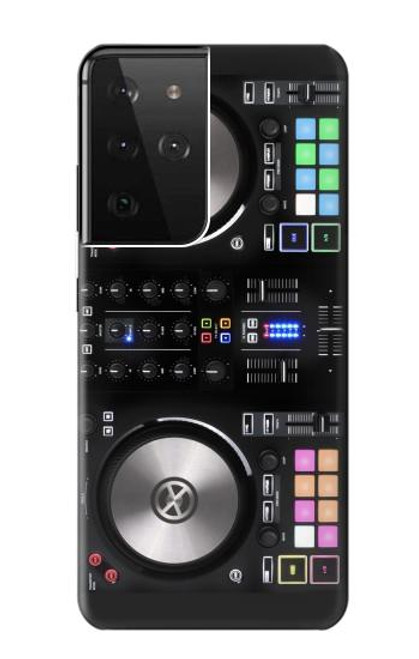 W3931 Peinture graphique pour table de mixage DJ Etui Coque Housse et Flip Housse Cuir pour Samsung Galaxy S21 Ultra 5G