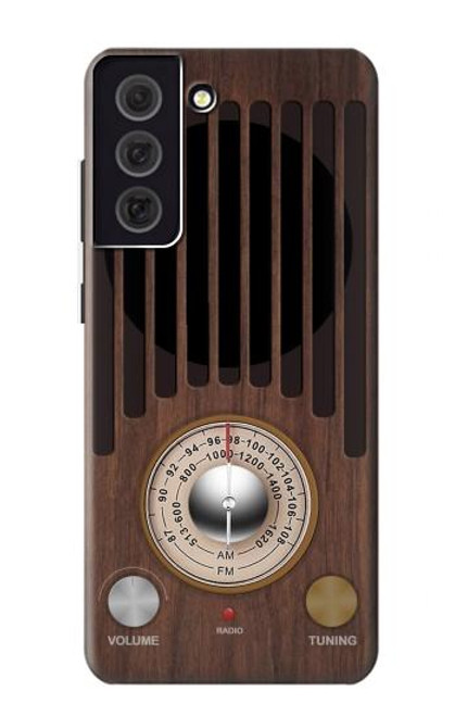 W3935 Graphique du tuner radio FM AM Etui Coque Housse et Flip Housse Cuir pour Samsung Galaxy S21 FE 5G