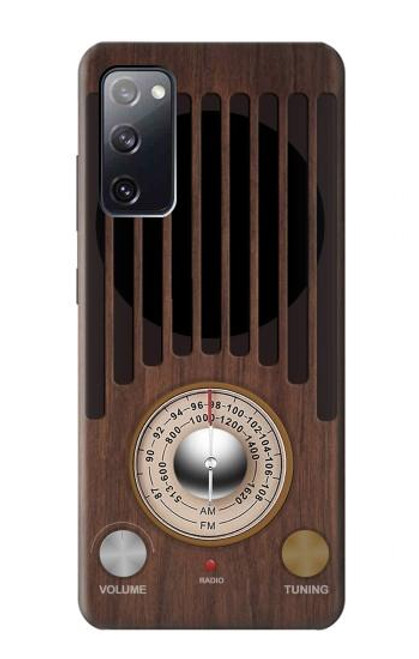 W3935 Graphique du tuner radio FM AM Etui Coque Housse et Flip Housse Cuir pour Samsung Galaxy S20 FE