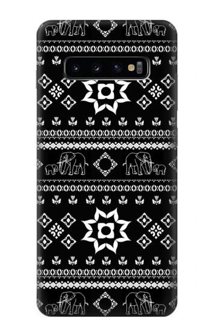 W3932 Patron de pantalon éléphant Etui Coque Housse et Flip Housse Cuir pour Samsung Galaxy S10 Plus