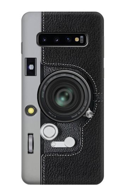 W3922 Impression graphique de l'obturateur de l'objectif de l'appareil photo Etui Coque Housse et Flip Housse Cuir pour Samsung Galaxy S10