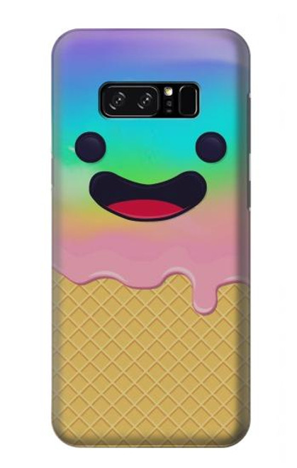 W3939 Sourire mignon de crème glacée Etui Coque Housse et Flip Housse Cuir pour Note 8 Samsung Galaxy Note8