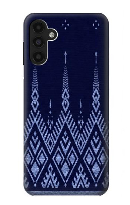 W3950 Motif textile thaïlandais bleu Etui Coque Housse et Flip Housse Cuir pour Samsung Galaxy A13 4G