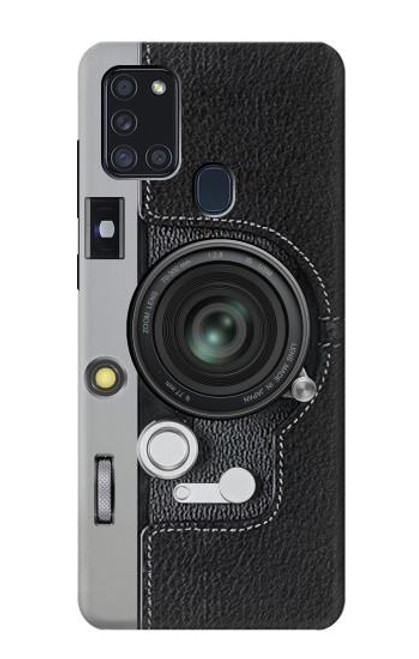 W3922 Impression graphique de l'obturateur de l'objectif de l'appareil photo Etui Coque Housse et Flip Housse Cuir pour Samsung Galaxy A21s