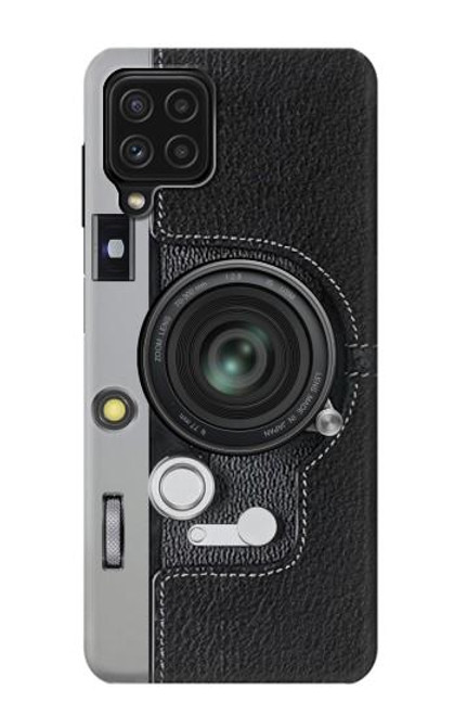 W3922 Impression graphique de l'obturateur de l'objectif de l'appareil photo Etui Coque Housse et Flip Housse Cuir pour Samsung Galaxy A22 4G