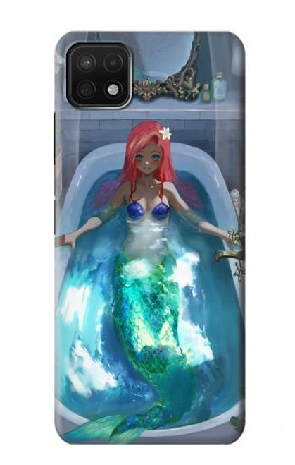 W3912 Jolie petite sirène Aqua Spa Etui Coque Housse et Flip Housse Cuir pour Samsung Galaxy A22 5G