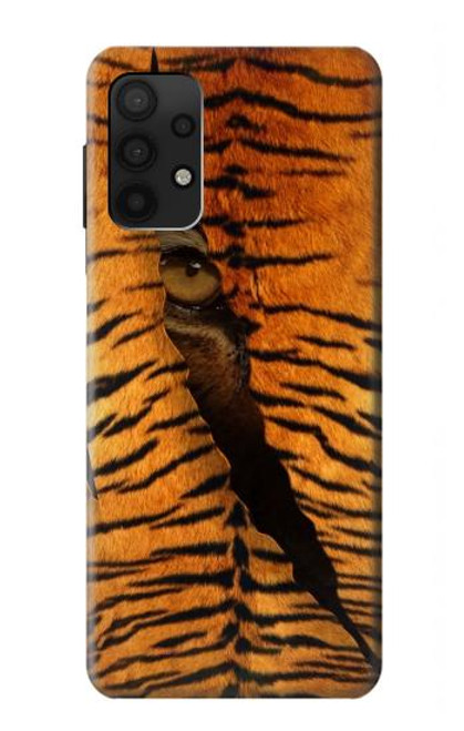 W3951 Marques de larme d'oeil de tigre Etui Coque Housse et Flip Housse Cuir pour Samsung Galaxy A32 4G