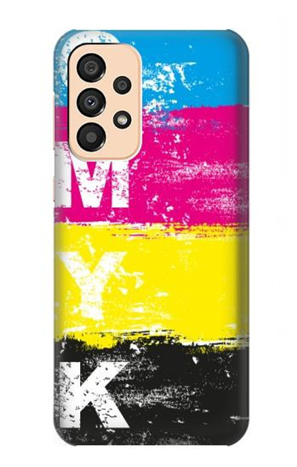 W3930 Clé jaune cyan magenta Etui Coque Housse et Flip Housse Cuir pour Samsung Galaxy A33 5G