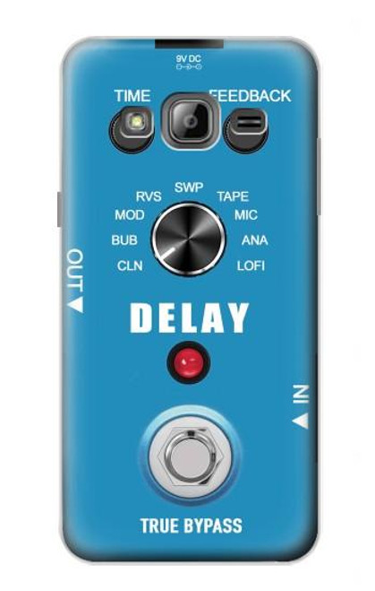 W3962 Graphique de retard analogique de guitare Etui Coque Housse et Flip Housse Cuir pour Samsung Galaxy J3 (2016)