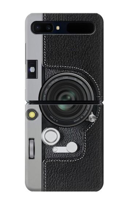 W3922 Impression graphique de l'obturateur de l'objectif de l'appareil photo Etui Coque Housse et Flip Housse pour Samsung Galaxy Z Flip 5G