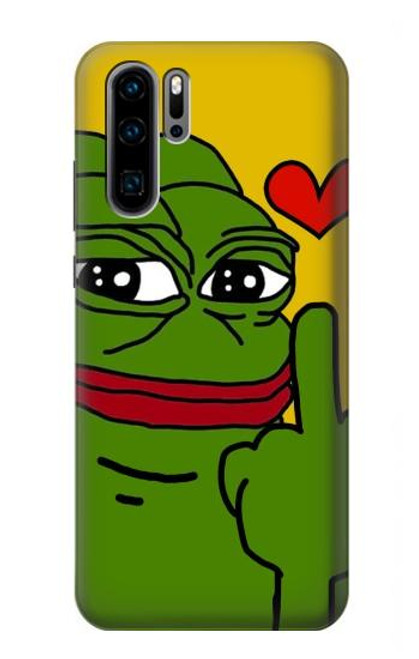 W3945 Pepe Love doigt du milieu Etui Coque Housse et Flip Housse Cuir pour Huawei P30 Pro