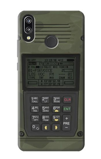 W3959 Impression graphique de la radio militaire Etui Coque Housse et Flip Housse Cuir pour Huawei P20 Lite