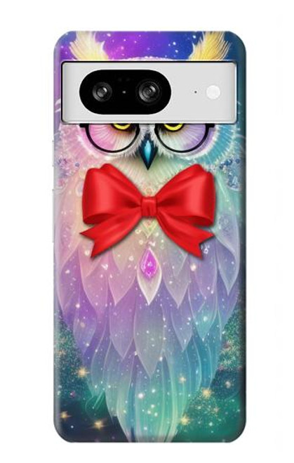 W3934 Hibou nerd fantastique Etui Coque Housse et Flip Housse Cuir pour Google Pixel 8