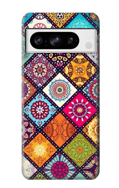 W3943 Motif Maldalas Etui Coque Housse et Flip Housse Cuir pour Google Pixel 8 pro