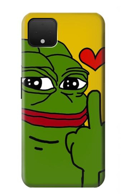 W3945 Pepe Love doigt du milieu Etui Coque Housse et Flip Housse Cuir pour Google Pixel 4