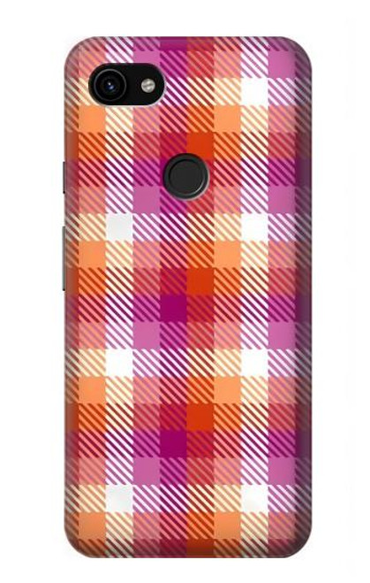 W3941 Plaid drapeau de la fierté lesbienne LGBT Etui Coque Housse et Flip Housse Cuir pour Google Pixel 3a XL