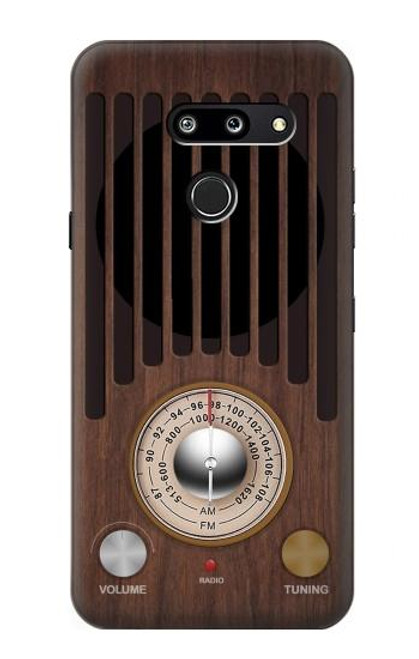 W3935 Graphique du tuner radio FM AM Etui Coque Housse et Flip Housse Cuir pour LG G8 ThinQ