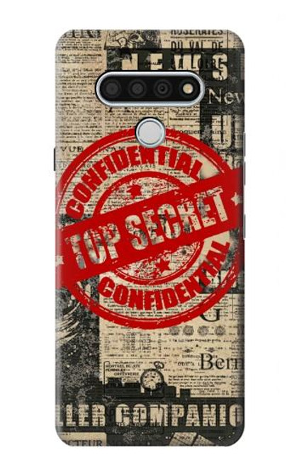 W3937 Texte Top Secret Art Vintage Etui Coque Housse et Flip Housse Cuir pour LG Stylo 6