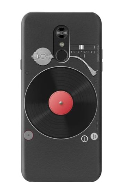 W3952 Graphique de tourne-disque vinyle tourne-disque Etui Coque Housse et Flip Housse Cuir pour LG Q Stylo 4, LG Q Stylus