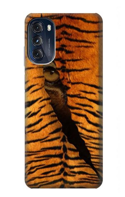 W3951 Marques de larme d'oeil de tigre Etui Coque Housse et Flip Housse Cuir pour Motorola Moto G (2022)